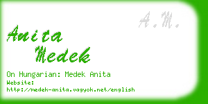anita medek business card